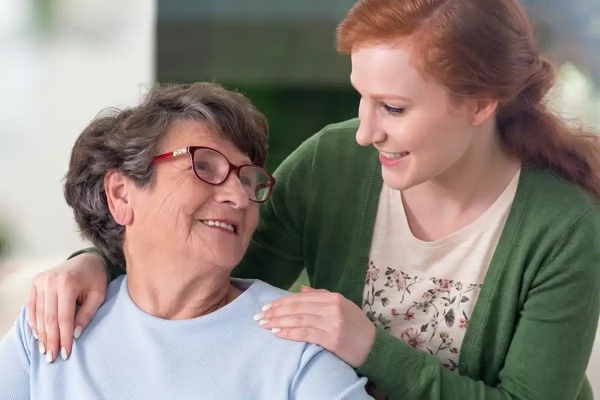 Caregiver and Senior woman